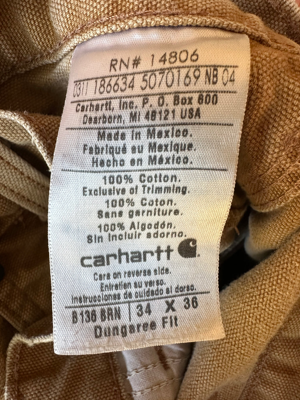 00's Double Knee Carhartt Pants Dungaree Fit