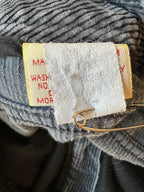 70's Calvin Klein Corduroy Charcoal Pants