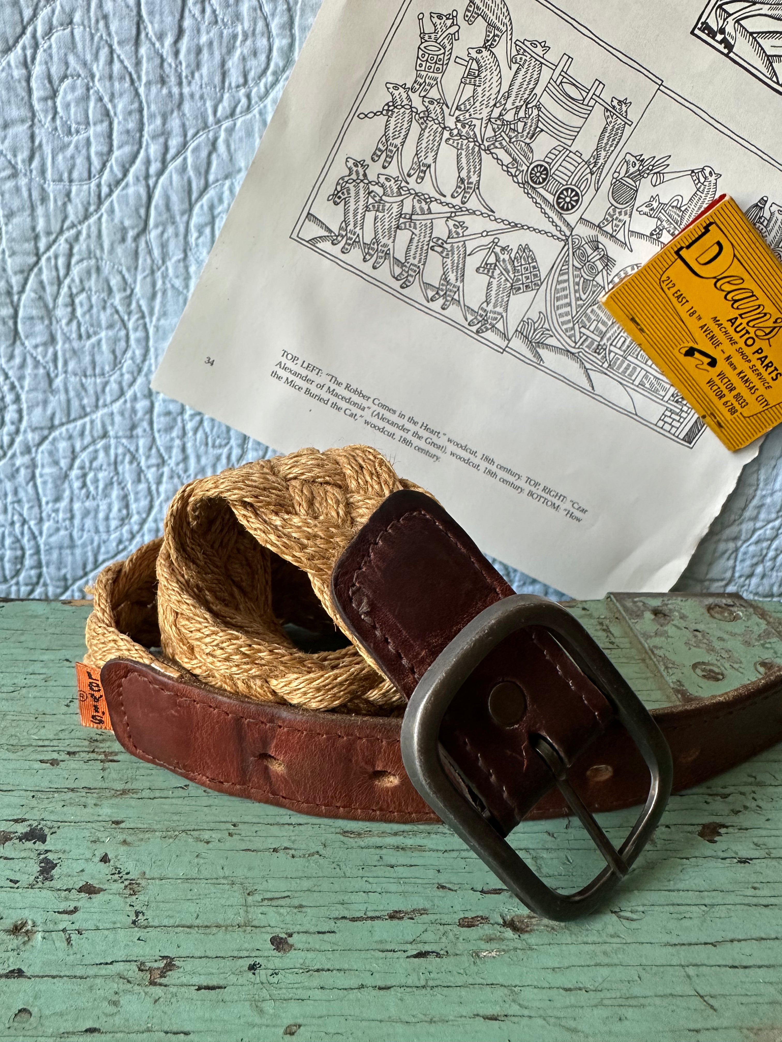 Orange Tab Levi's Weaved Belt