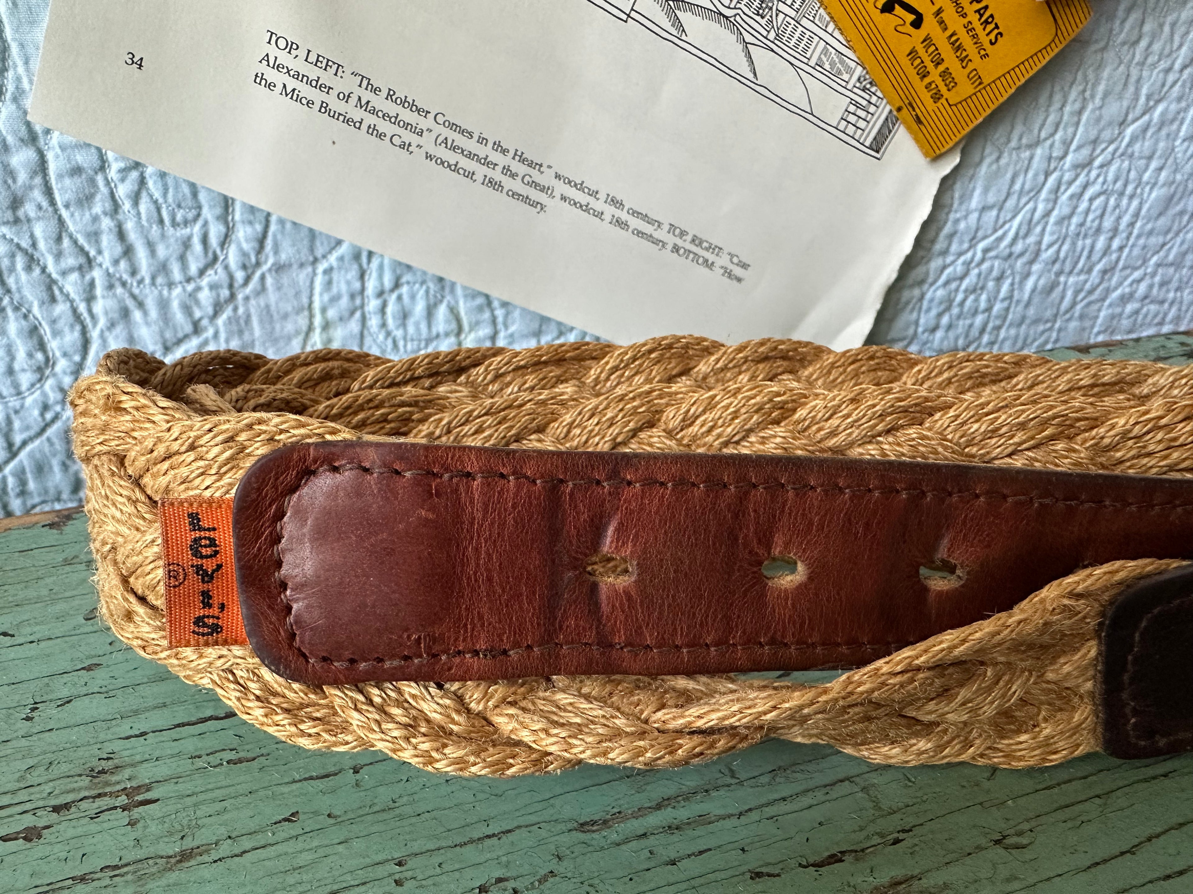 Orange Tab Levi's Weaved Belt