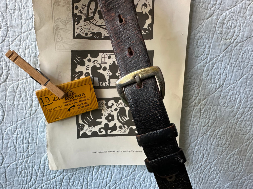 Thin Bridle Cowhide Belt