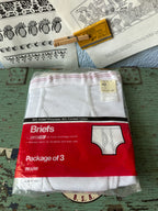 Vintage Sears Roebuck And Co 3-Pack Mens Briefs
