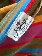 80's Stripped Boat Neck Shirt